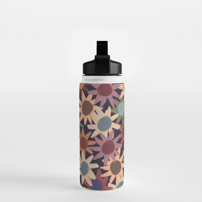 Hand Drawn Florals #6 Water Bottle Gallery Image 2