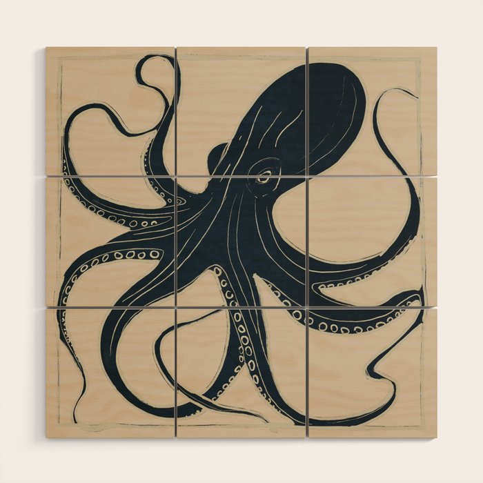 OCTOPUS 2 Wood Wall Art Gallery Image 1