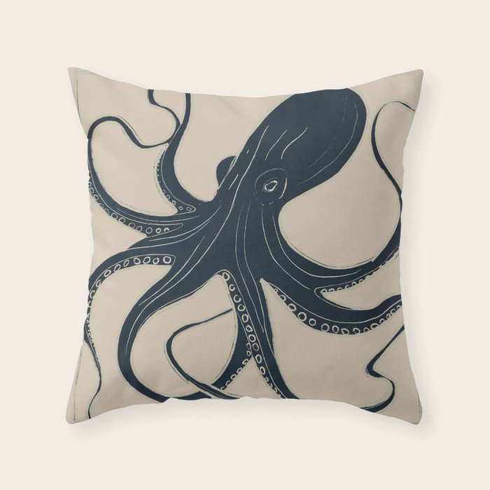 OCTOPUS 2 Throw Pillow Gallery Image 1