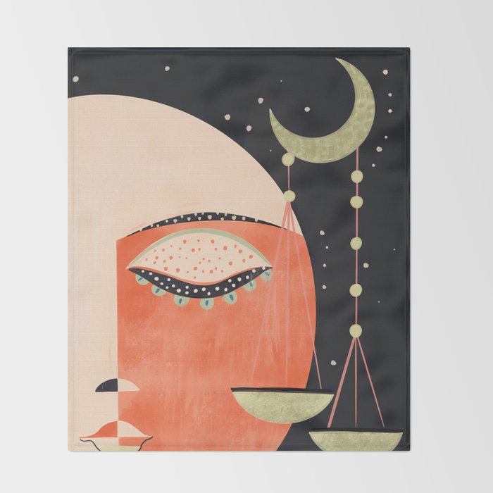 Lunar Balance Throw Blanket Gallery Image 2