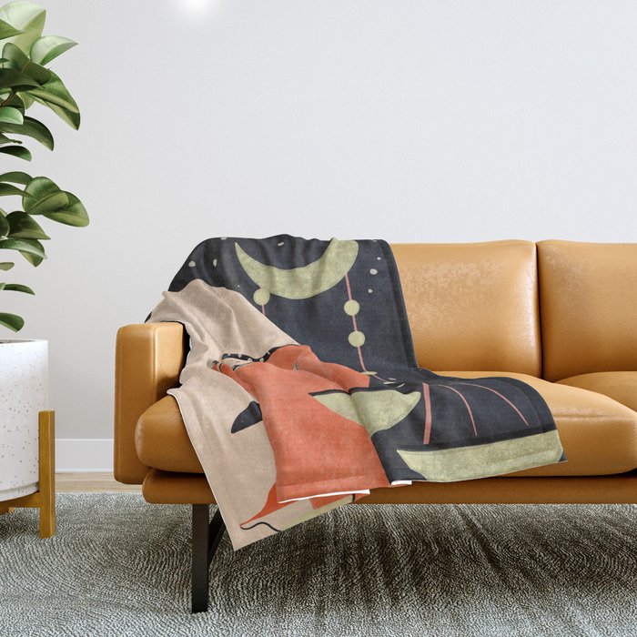 Lunar Balance Throw Blanket Gallery Image 1