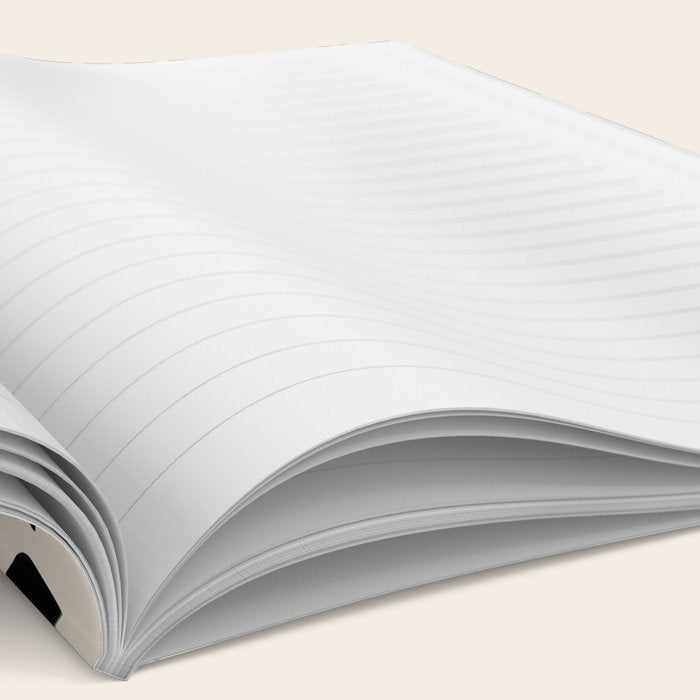 Southwestern Modern Desert Cactus Pattern 860 Black and Linen White Notebook Gallery Image 2