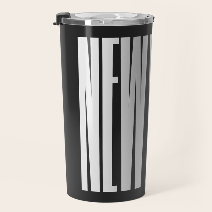 New York: B&W Typography Edition Travel Mug Gallery Image 3