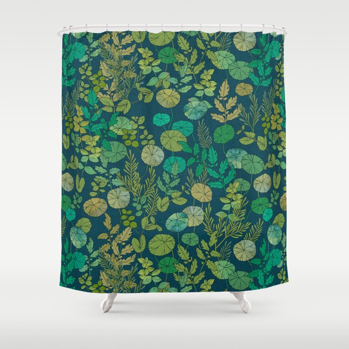 Growing a Garden Green Nature Shower Curtain Gallery Image 1