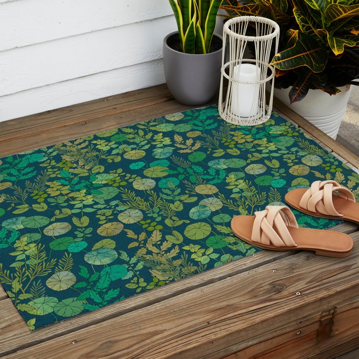 Growing a Garden Green Nature Outdoor Rug Gallery Image 2