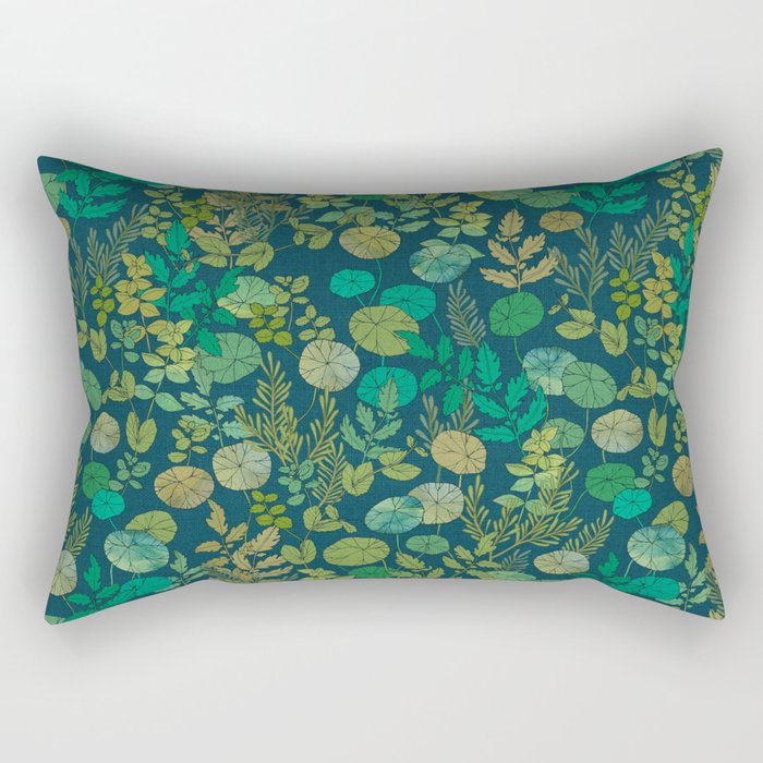 Growing a Garden Green Nature Rectangular Pillow Gallery Image 2