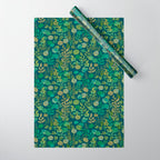 Growing a Garden Green Nature Wrapping Paper Gallery Image 1
