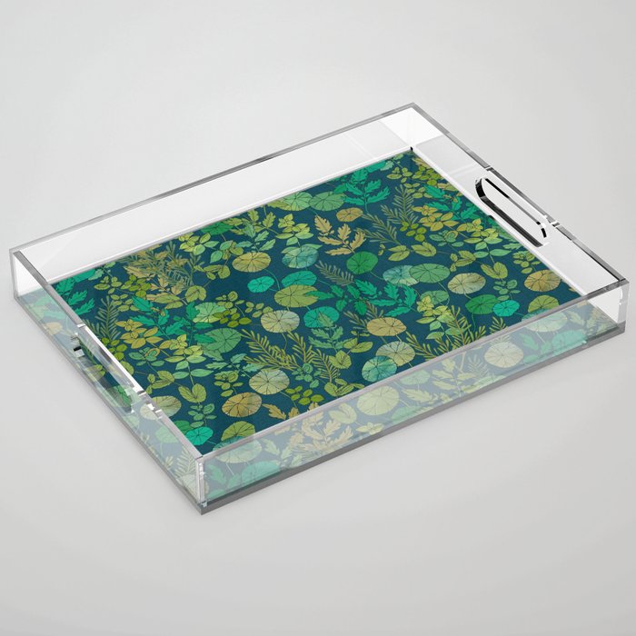Growing a Garden Green Nature Acrylic Tray Gallery Image 1