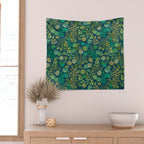 Growing a Garden Green Nature Wall Tapestry Gallery Image 2