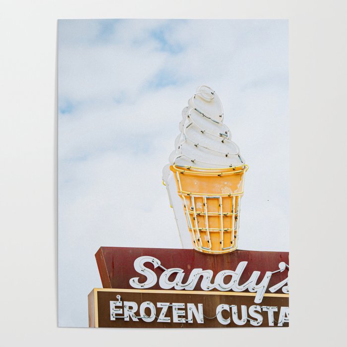 Austin Texas Photography x Sandy's Austin Texas Vintage Sign Print Poster Gallery Image 4