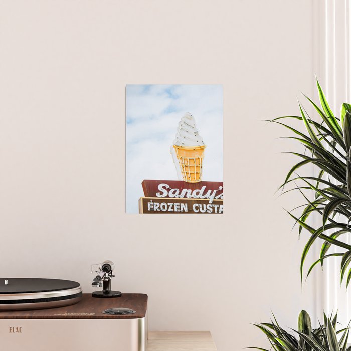 Austin Texas Photography x Sandy's Austin Texas Vintage Sign Print Poster Gallery Image 2