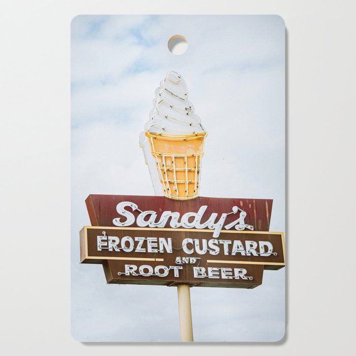 Austin Texas Photography x Sandy's Austin Texas Vintage Sign Print Cutting Board Gallery Image 1