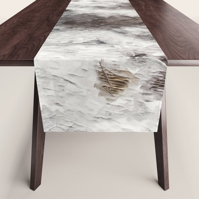 Rustic Cowhide Faux Fur (Digitally Made, ix 2021) Table Runner Gallery Image 1