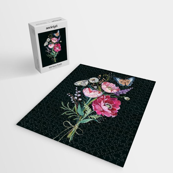Butterfly Floral Bouquet Jigsaw Puzzle Gallery Image 2