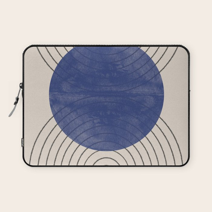 Blue Contemporary Design Laptop Sleeve Gallery Image 1