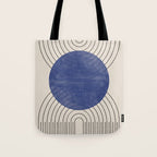 Blue Contemporary Design Tote Bag Gallery Image 1