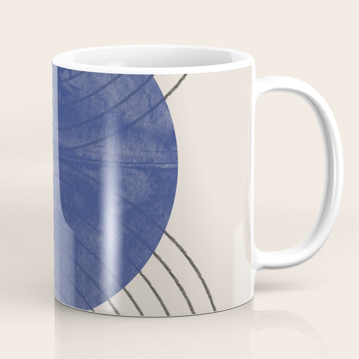 Blue Contemporary Design Coffee Mug Gallery Image 1
