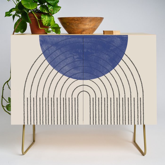 Blue Contemporary Design Credenza Gallery Image 1