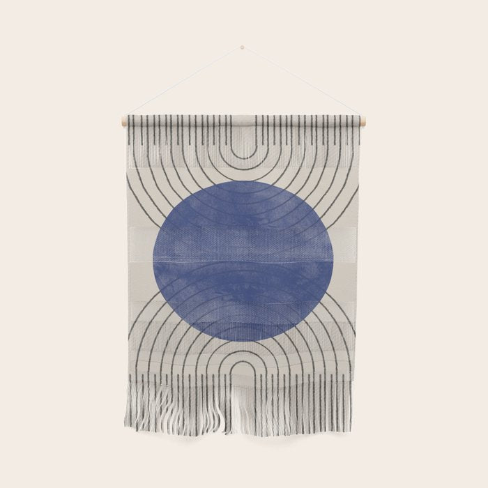Blue Contemporary Design Wall Hanging Gallery Image 1