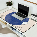 Blue Contemporary Design Desk Mat Gallery Image 2