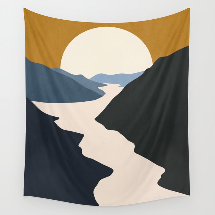 Abstract Art / Landscape 5 Wall Tapestry Gallery Image 1