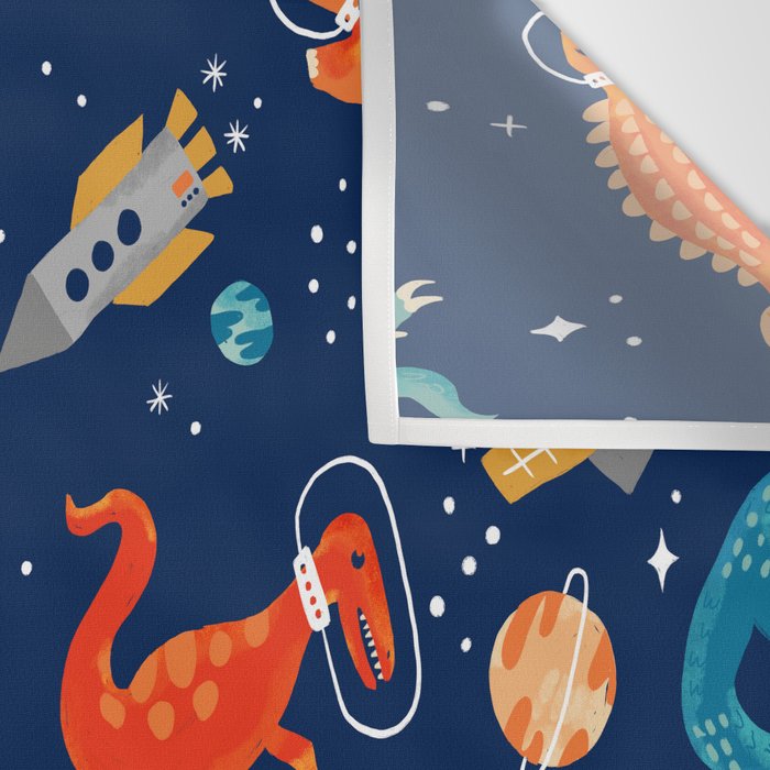 Painted Space Dinosaurs Wall Tapestry Gallery Image 3