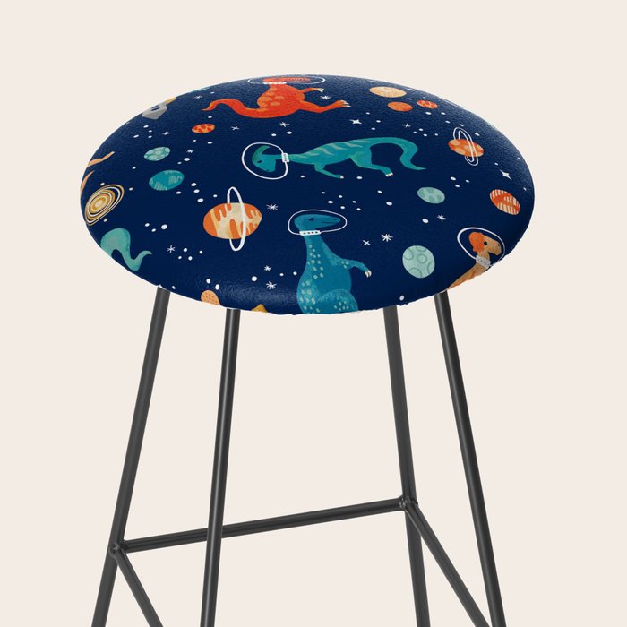 Painted Space Dinosaurs Stool Gallery Image 2