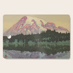 Hiroshi Yoshida Vintage Japanese Woodblock Print Reflection Lake Landscape Cutting Board Gallery Image 1