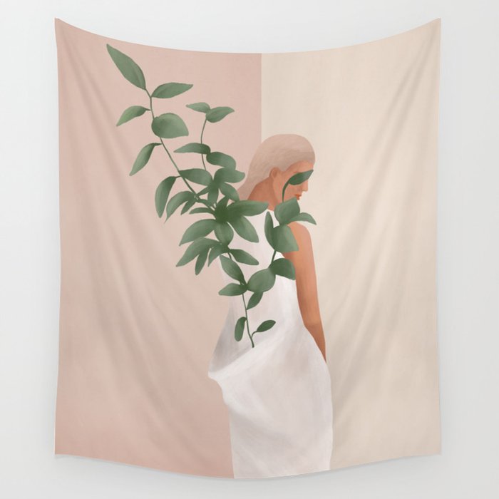 Carrying the Plant Wall Tapestry Gallery Image 1
