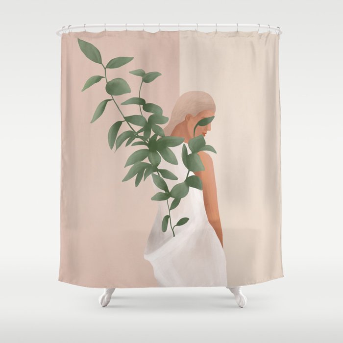 Carrying the Plant Shower Curtain Gallery Image 1