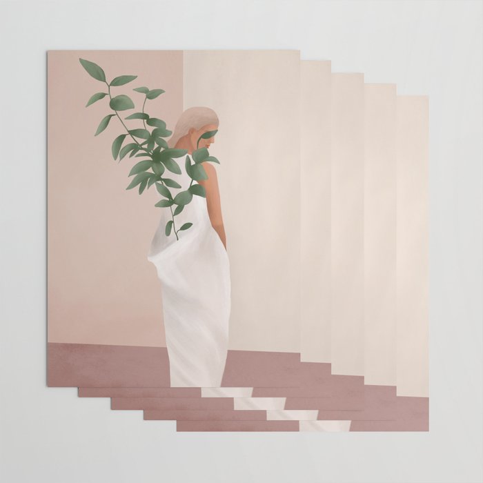 Carrying the Plant Wrapping Paper Gallery Image 3
