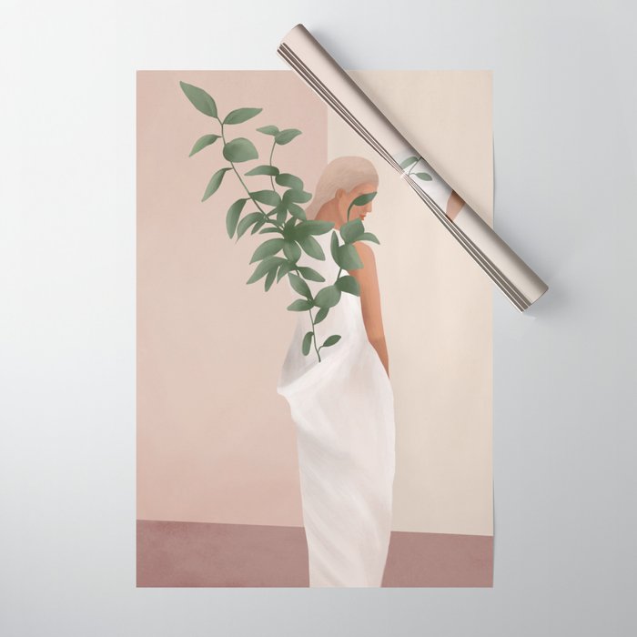 Carrying the Plant Wrapping Paper Gallery Image 1