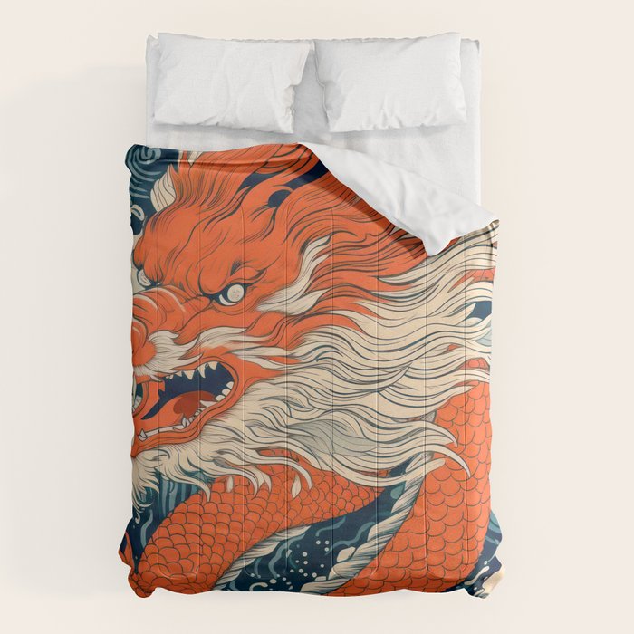 Ocean Storm Dragon Comforter Gallery Image 6
