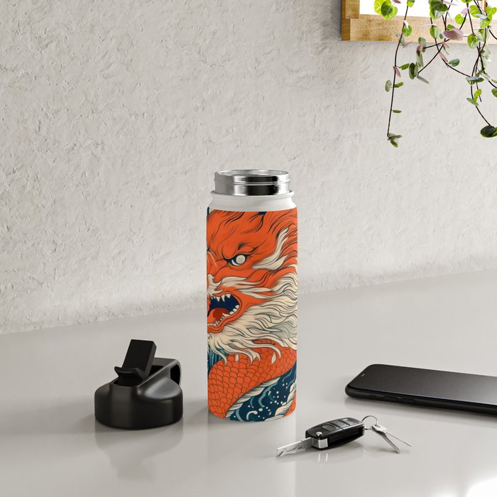 Ocean Storm Dragon Water Bottle Gallery Image 4