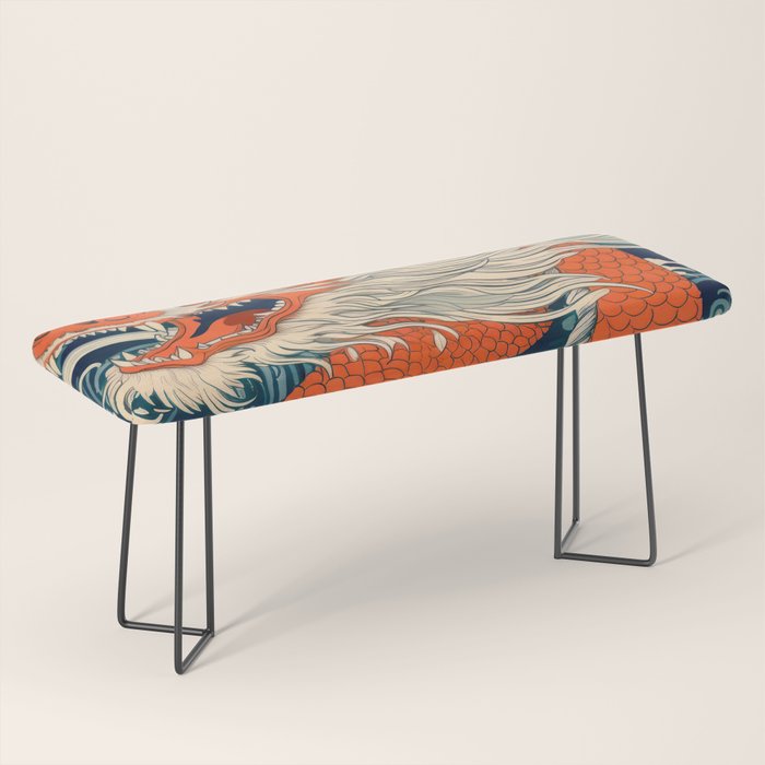 Ocean Storm Dragon Bench Gallery Image 1