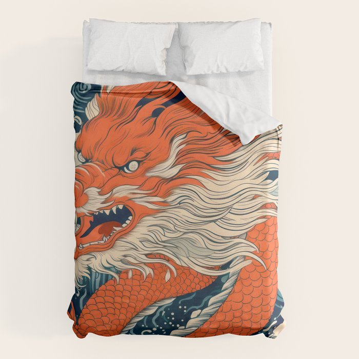 Ocean Storm Dragon Duvet Cover Gallery Image 1