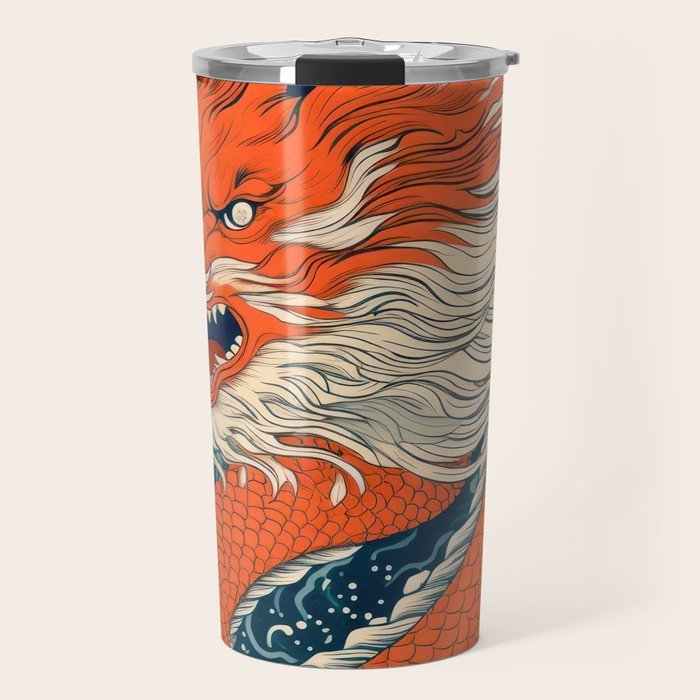 Ocean Storm Dragon Travel Mug Gallery Image 1
