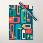 Retro Mid Century Modern Abstract Pattern 221 Wrapping Paper Gallery Image 1
