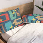 Retro Mid Century Modern Abstract Pattern 221 Pillow Sham Gallery Image 2