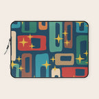 Retro Mid Century Modern Abstract Pattern 221 Laptop Sleeve Gallery Image 1