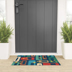 Retro Mid Century Modern Abstract Pattern 221 Welcome Mat Gallery Image 3