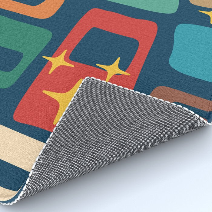 Retro Mid Century Modern Abstract Pattern 221 Rug Gallery Image 4