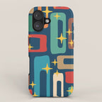 Retro Mid Century Modern Abstract Pattern 221 iPhone Case Gallery Image 1
