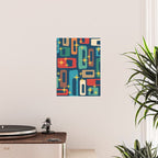 Retro Mid Century Modern Abstract Pattern 221 Poster Gallery Image 2