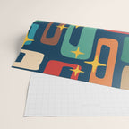 Retro Mid Century Modern Abstract Pattern 221 Wrapping Paper Gallery Image 2