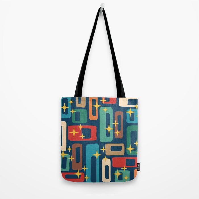 Retro Mid Century Modern Abstract Pattern 221 Tote Bag Gallery Image 2