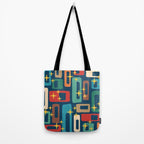 Retro Mid Century Modern Abstract Pattern 221 Tote Bag Gallery Image 2