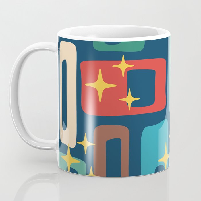 Retro Mid Century Modern Abstract Pattern 221 Coffee Mug Gallery Image 3