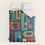 Retro Mid Century Modern Abstract Pattern 221 Comforter Gallery Image 6