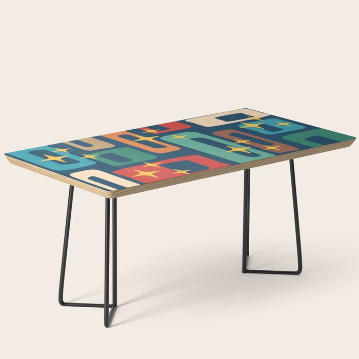 Retro Mid Century Modern Abstract Pattern 221 Coffee Table Gallery Image 1